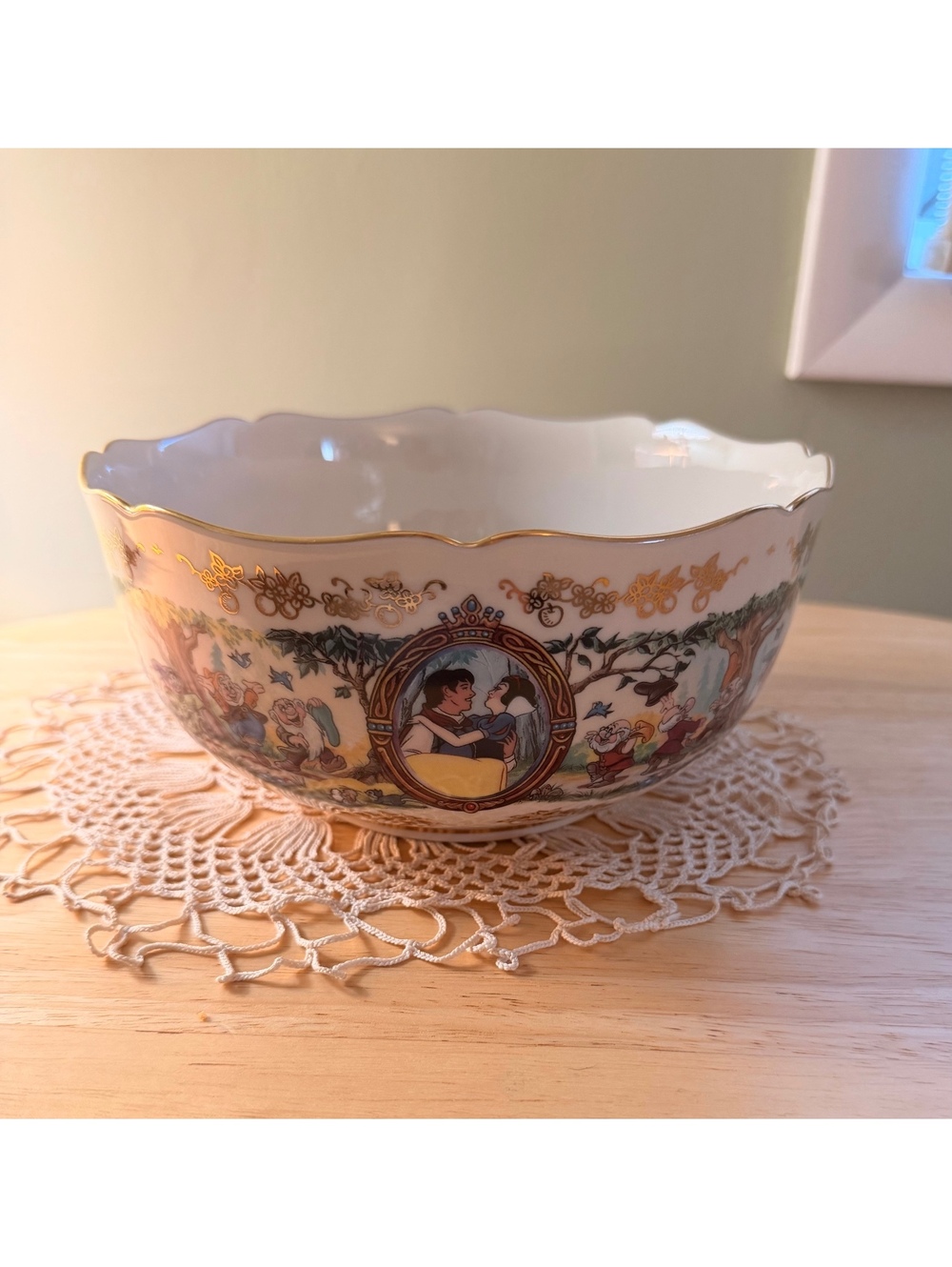 Lenox Snow White Anniversary Edition Decorative Porcelain Bowl